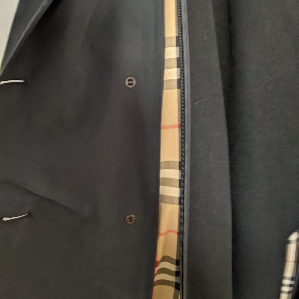 Ladies Burberry Air Force Blue Trench Coat - Picture 7 of 10